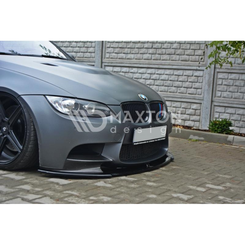 BMW M3 (ALL YEARS) E92 Maxton Design Front Splitter + Side Skirts BMW M3 E92 / E93 (Preface Model Fits M Performance Splitters)