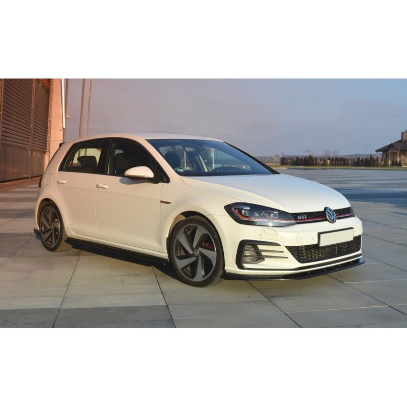 Volkswagen Golf (ALL YEARS) GTI Maxton Design Front Splitter V.W Golf Mk7.5 GTI V.1 (Facelift) Front Lip