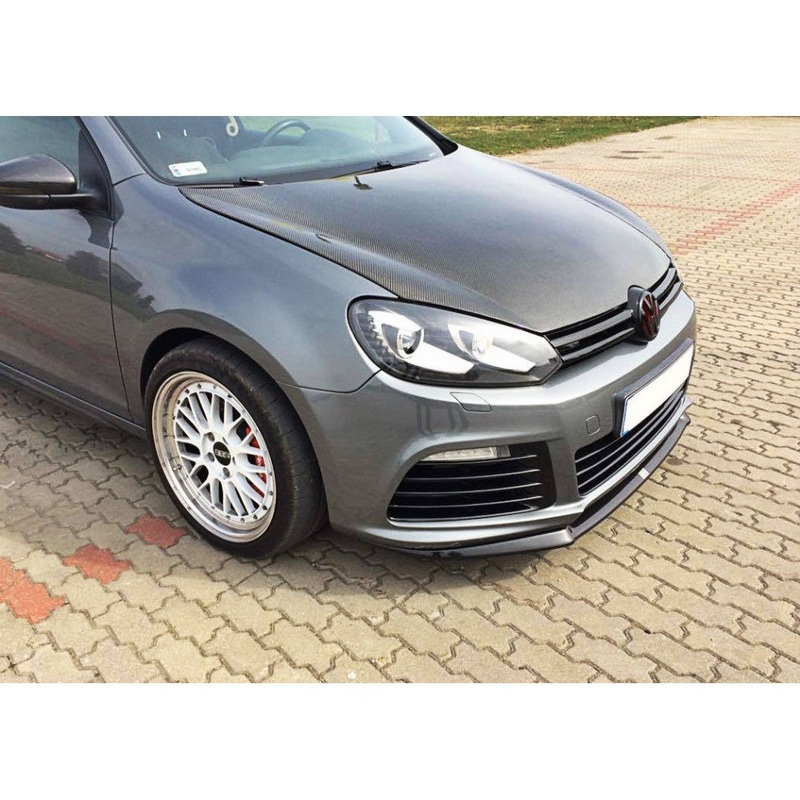 Volkswagen Golf (ALL YEARS) MK6 Maxton Design Front Splitter Cupra Style V.W Golf Mk6 R Front Lip