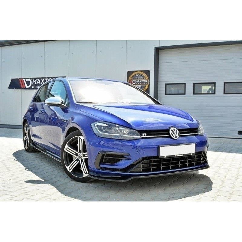 Volkswagen Golf (ALL YEARS) MK7 Maxton Design Front Splitter V.W Golf Mk7.5 R V.3 (Facelift) Front Lip