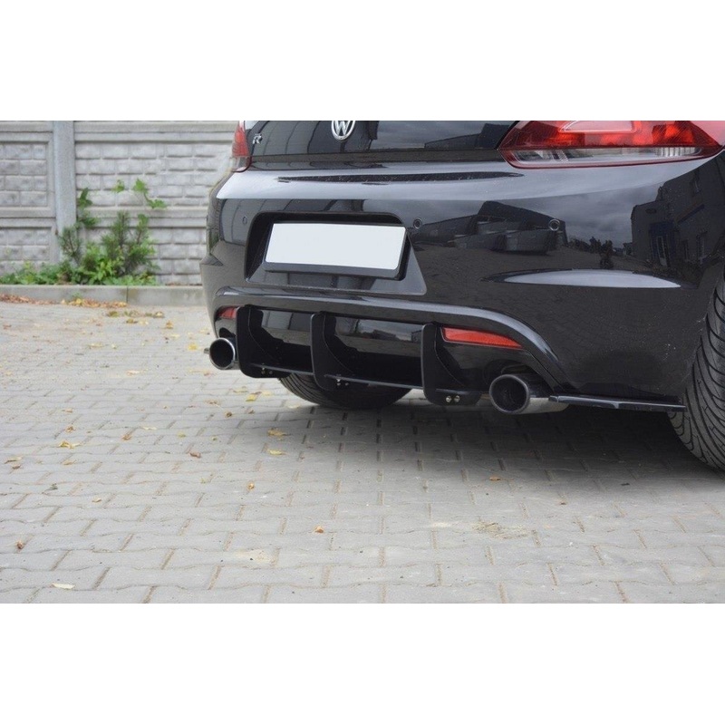 Volkswagen Scirocco R (ALL YEARS) CC Maxton Design V.W Scirocco R Rear Diffuser & Rear Side Splitters