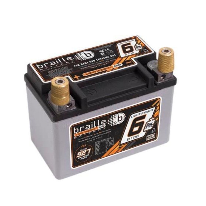 Braille No Weight Racing Battery 527 PCA B106