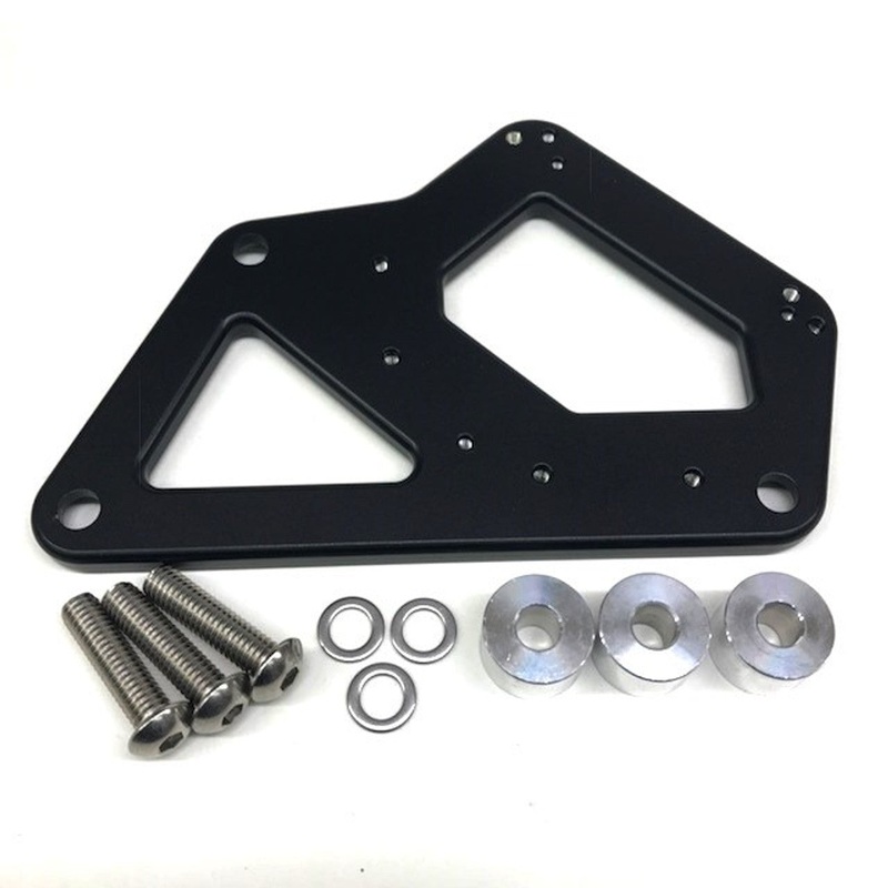 Drag Race Solutions Cylinder Head Coil Mount Bracket - BBC Black