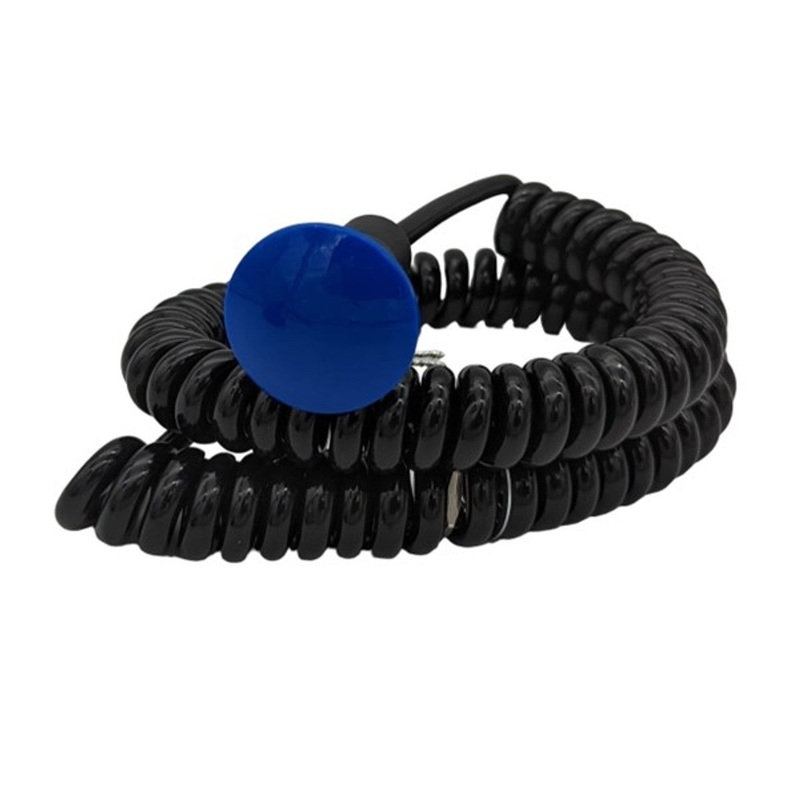 Drag Race Solutions Transbrake Mushroom Button w/Cord - Blue