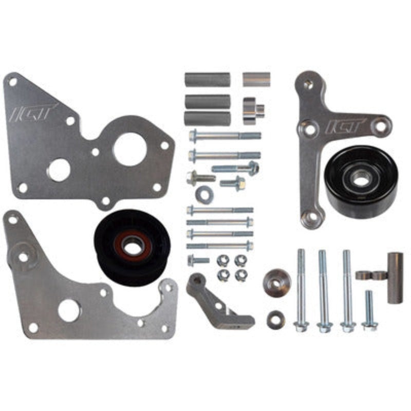 ICT Billet LS Corvette Low Mount Alternator/Power Steering Pump Brackets