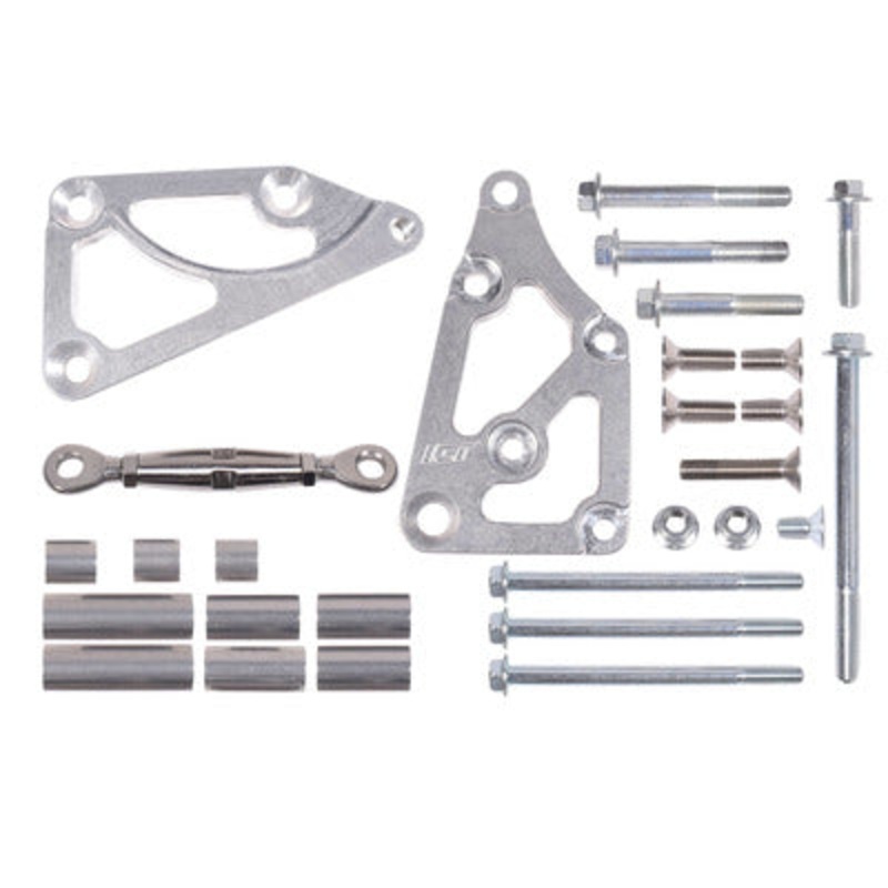 ICT Billet LS Truck Passenger Alternator Relocation Bracket