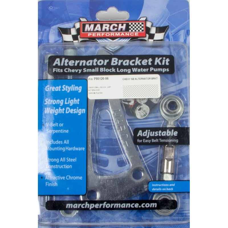 March Performance Alternator Bracket SBC LWP