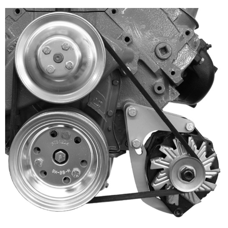 Alan Grove Components Alternator Bracket BBC Short Pump Low Mount