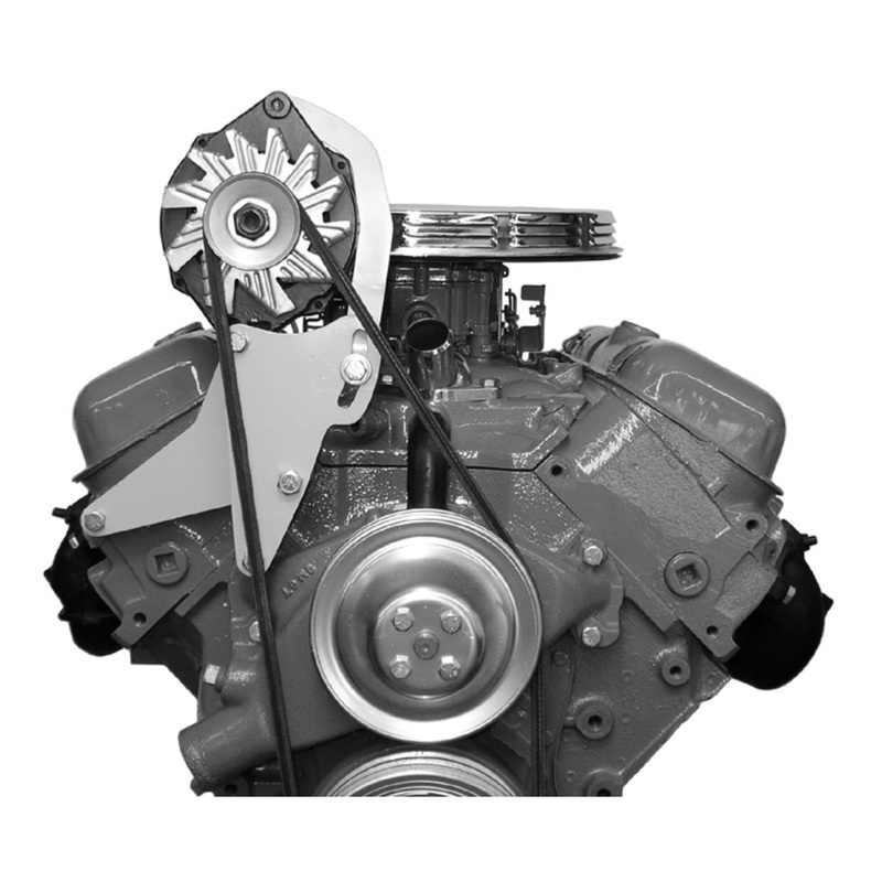 Alan Grove Components Alternator Bracket BBC Short Pump-Tall Style