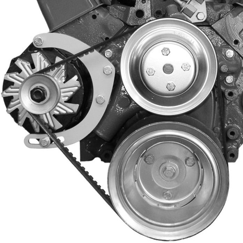 Alan Grove Components Alternator Bracket Mid-Mount SBC Long Water Pump
