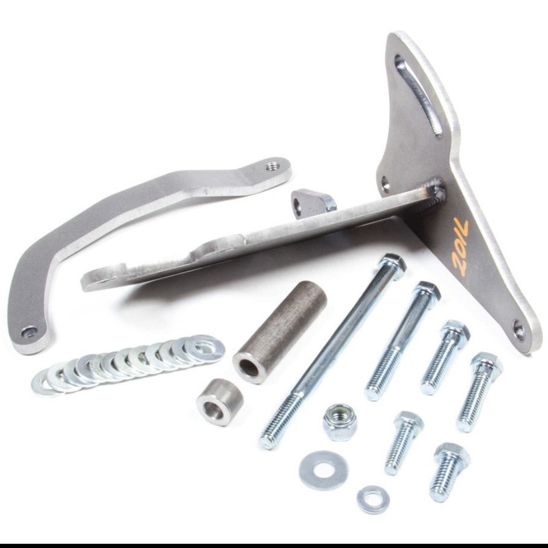 Alan Grove Components Alternator Bracket SBC Long Pmp Drivers Side High Mount