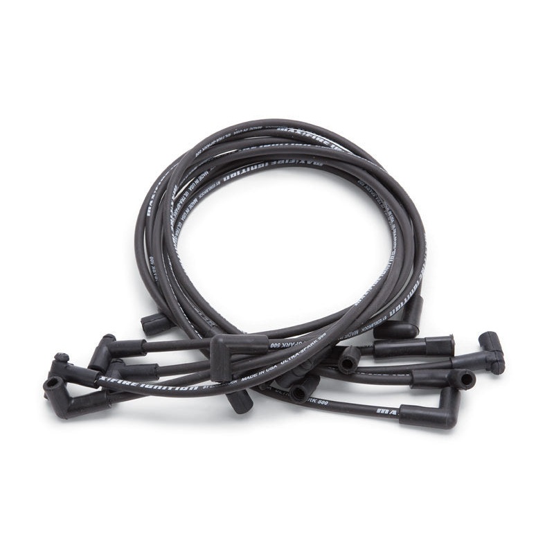 Edelbrock Max Fire Plug Wire Set SBC w/HEI 90 Degr Black