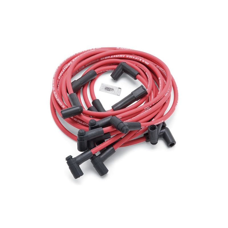 Edelbrock Max Fire Plug Wire Set SBC w/HEI 90 Degree Red
