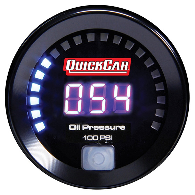 QuickCar Digital Oil Pressure Gauge 0-100